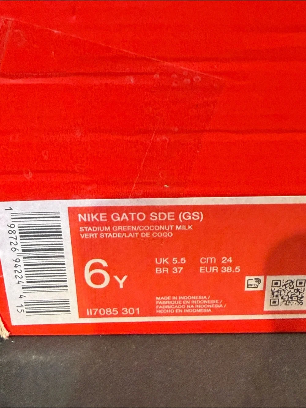 Nike Gato SDE Teal & Pink Swoosh Athletic Sneakers SIZE 6Y/7.5W
